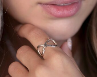 Infinity Name Ring Sterling Silver