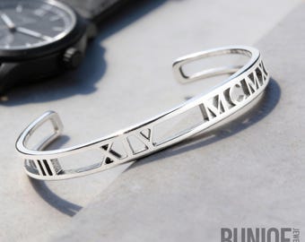 Roman Numeral Bracelet for Men or Women