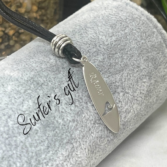 Surfer necklace best sale name