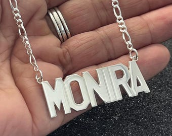 Large Name Necklace for Men
