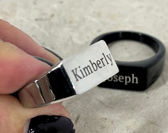Custom Engraved Signet Ring