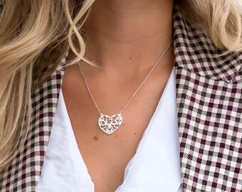 Arabic Heart Name Necklace