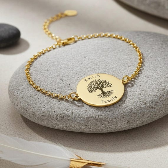 Bracciale Albero Della Vita In Argento 925 Con Cristalli - Gioiello Donna Regalo Per Mamma E Amica
