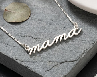 Mama Name Necklace Sterling Silver