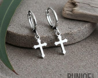 Orthodox Cross Earring Sterling Silver