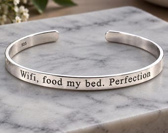 Thin Bangle Bracelet Sterling Silver