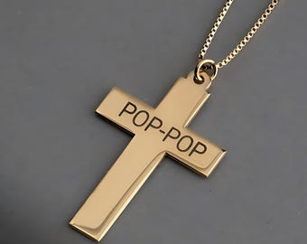 Cross Name Necklace Sterling silver