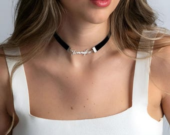 Collier Ras De Cou Argenté Avec Prénom - Neuf Avec étiquettes, Personnalisable
