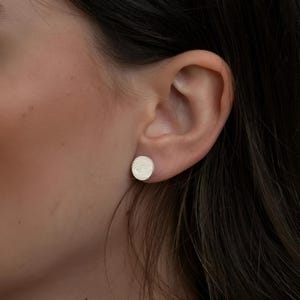 Fingerprint Earring Studs Sterling Silver or Gold Plated – Thumbprint Jewelry – Personalized Keepsake Gift for Her