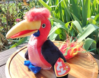 Ty Beanie Babies Plush Toys with tags, 90s Collectible Animals- Frills
