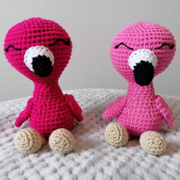 Crochet Amigurumi Flamingo - Nursery Decor - Handmade Crochet Gift - Flamingo Soft Toy - Flamingo Plush.
