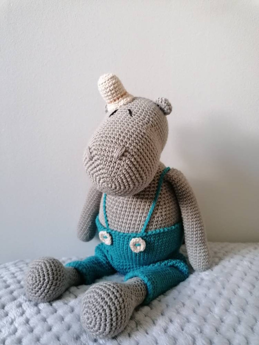 Crochet Pattern Hippo Mary, Amigurumi PDF DailyDoll Shop