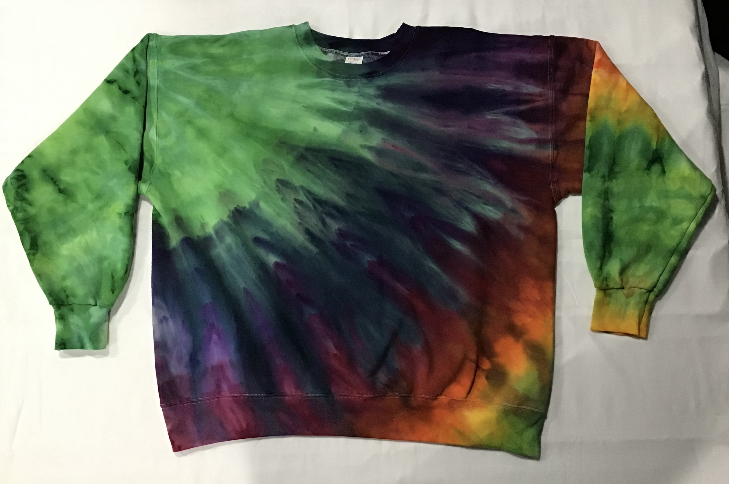 hanes tie dye sweatshirt