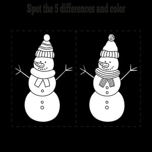 Busy Book - Spot The Difference & Coloring Book - Kids Games and Activities