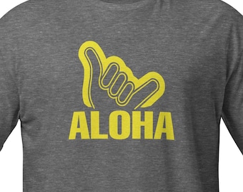 Aloha Shaka T-Shirt – Hawaii Shirt, Hawaiian Souvenir Tee, Island Vibes, Beach Shirt, Surf Style, Tropical Vacation Gift