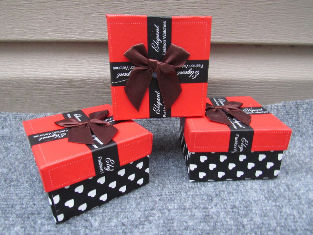 Lot of 36 Cardboard Watch Gift Boxes - Red - Etsy