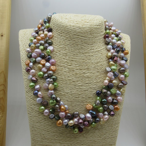 Green Pearl Necklace - Etsy