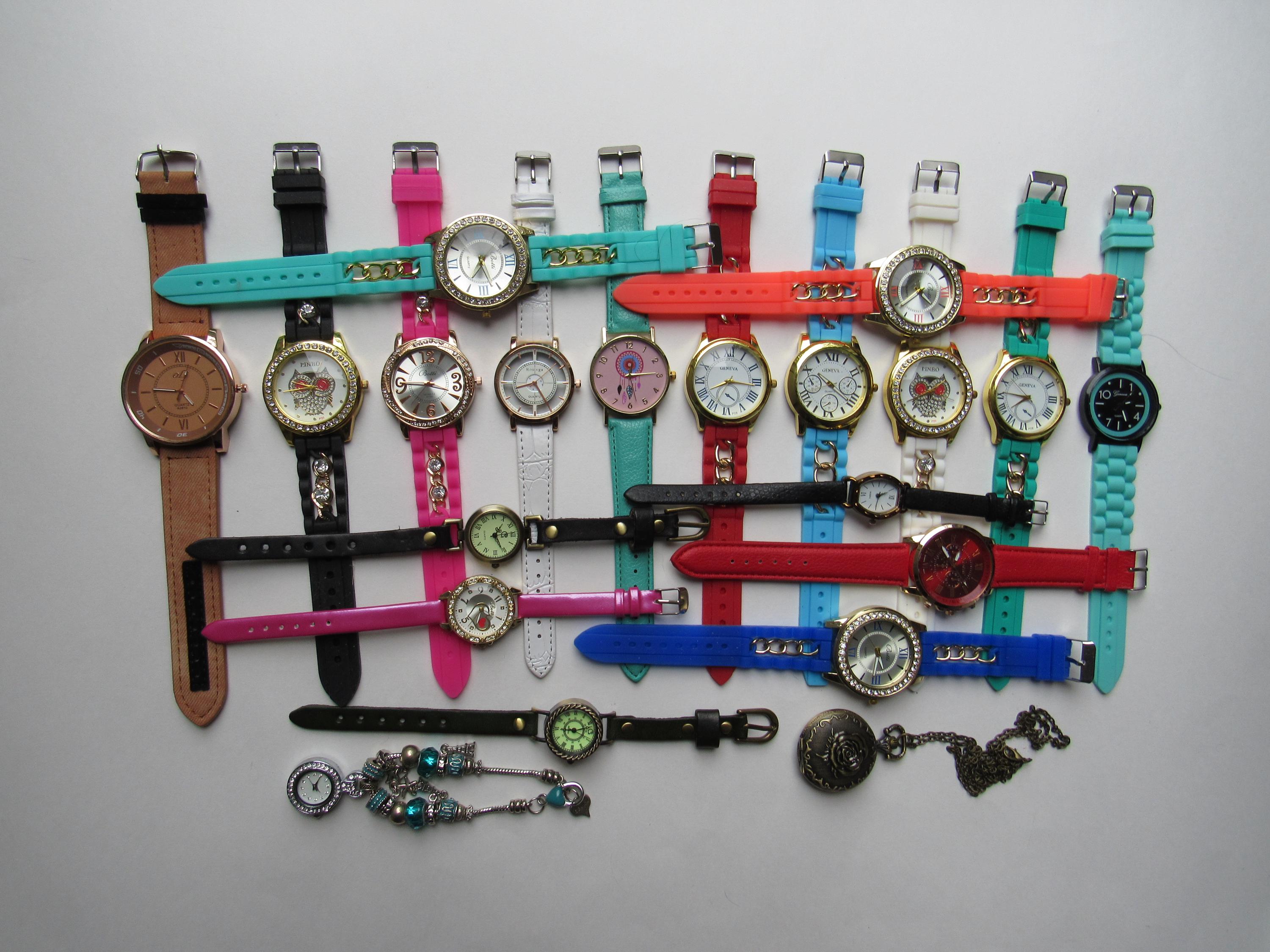 Watch Bundle Lot Mixed Assortment Timex Time Geneva Vintage Modern Womens Ladies Diverse collection of 8 women main image 4