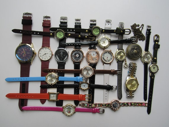 Lot of 20 assorted vintage watches - not running - image 1