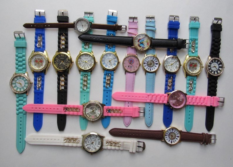 Lot de 16 montres vintage assorties - ne fonctionnent pas image 13