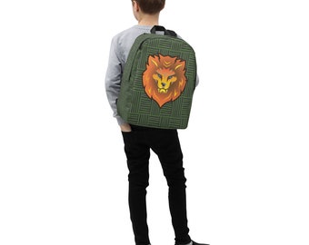 Polyester Löwen-Rucksack: Wasserfeste Laptoptasche