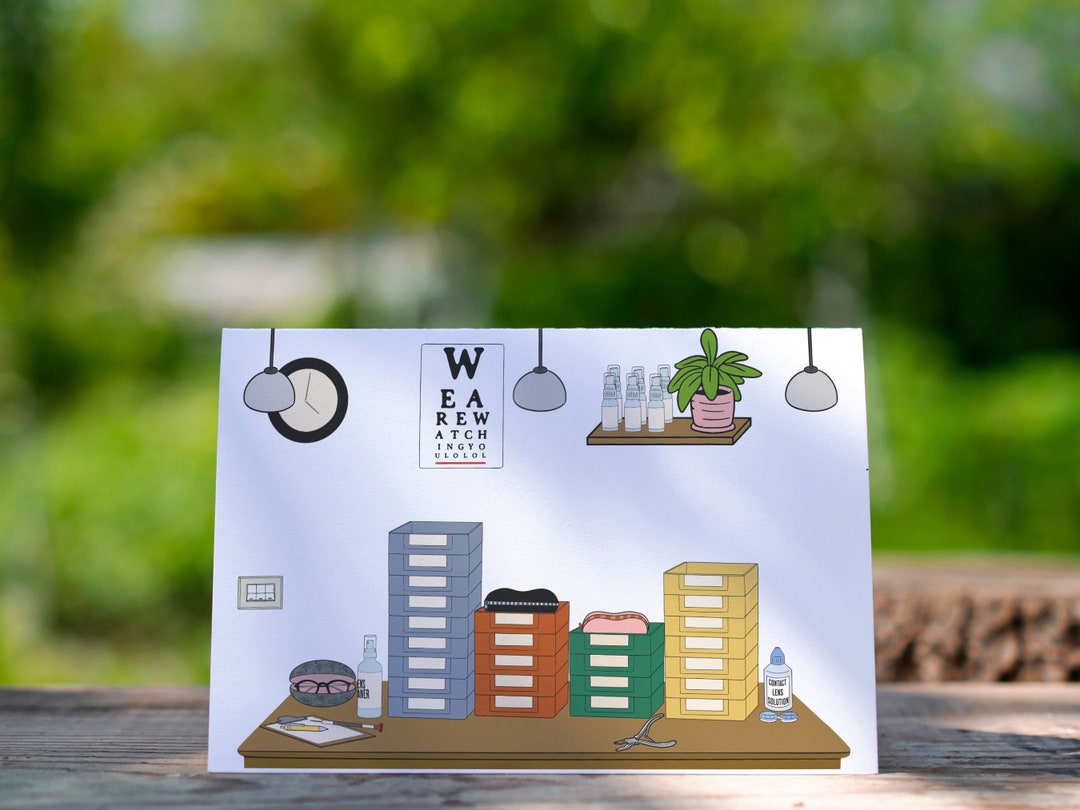 Optician Card Blank Congrats Card for Optician Student Gifts for ...