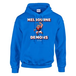 Melbourne Demons AFL Hoodie – Classic Unisex Pullover | Aussie Rules | Footy | Vintage