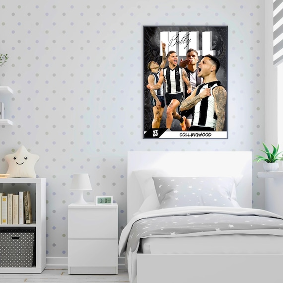 Bobby Hill Collingwood AFL Wall Art Print Digital Download Poster, Aussie Rules Football Home Decor, Bobby Hill Fan Gift AFL Download