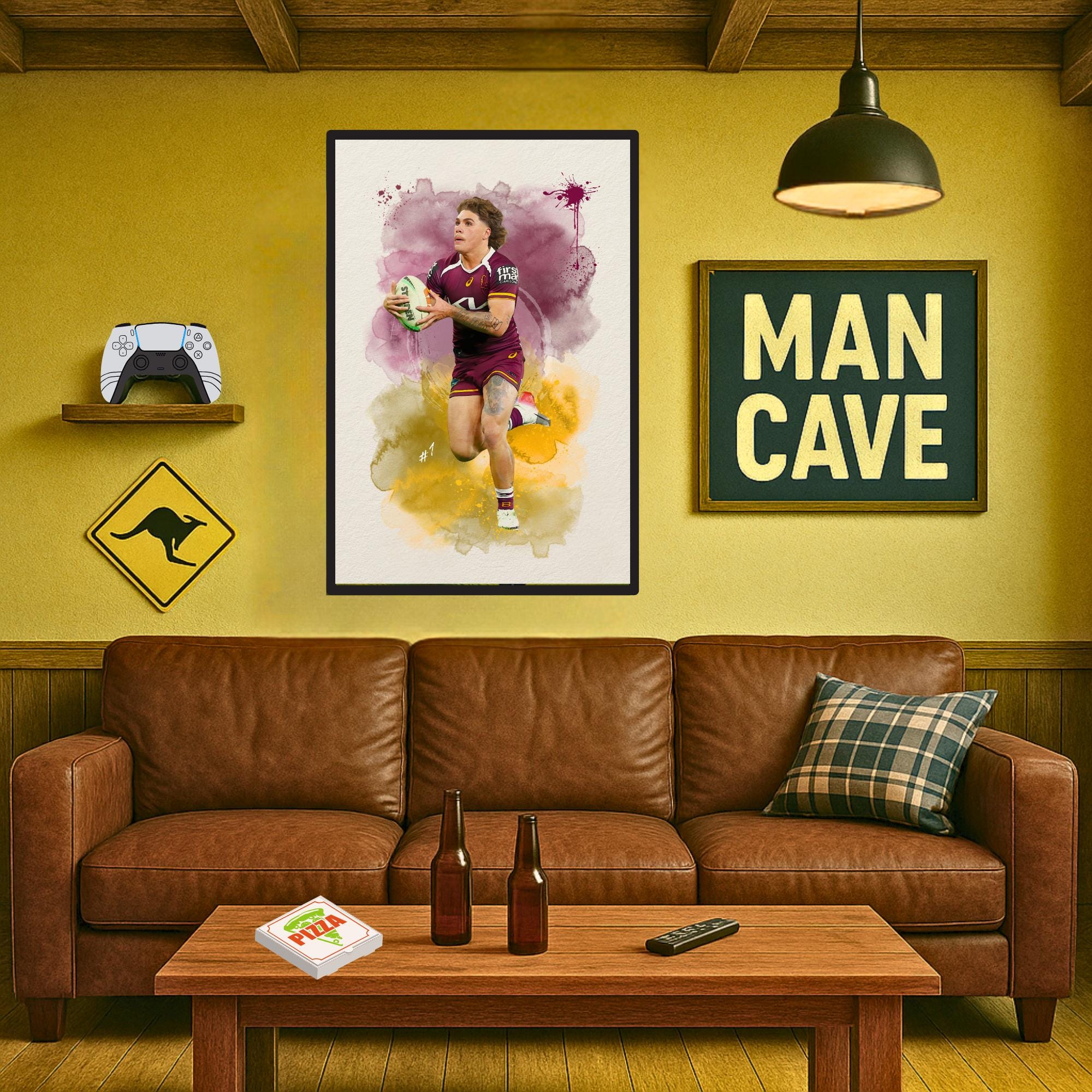 Reece Walsh – Brisbane Broncos NRL Poster | Rugby League Footy Print ...