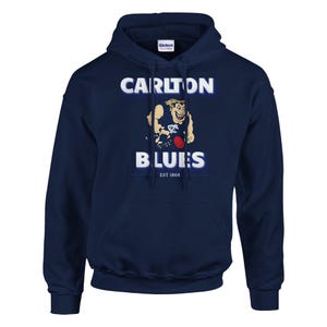 Carlton Blues AFL Hoodie – Classic Unisex Pullover | Aussie Rules | Footy | Vintage