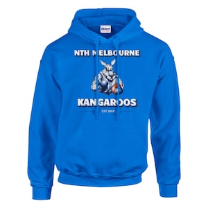 Nth Melbourne Kangeroos AFL Hoodie – Classic Unisex Pullover | Aussie Rules | Footy | Vintage