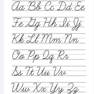 Practice Cursive Writing - Etsy