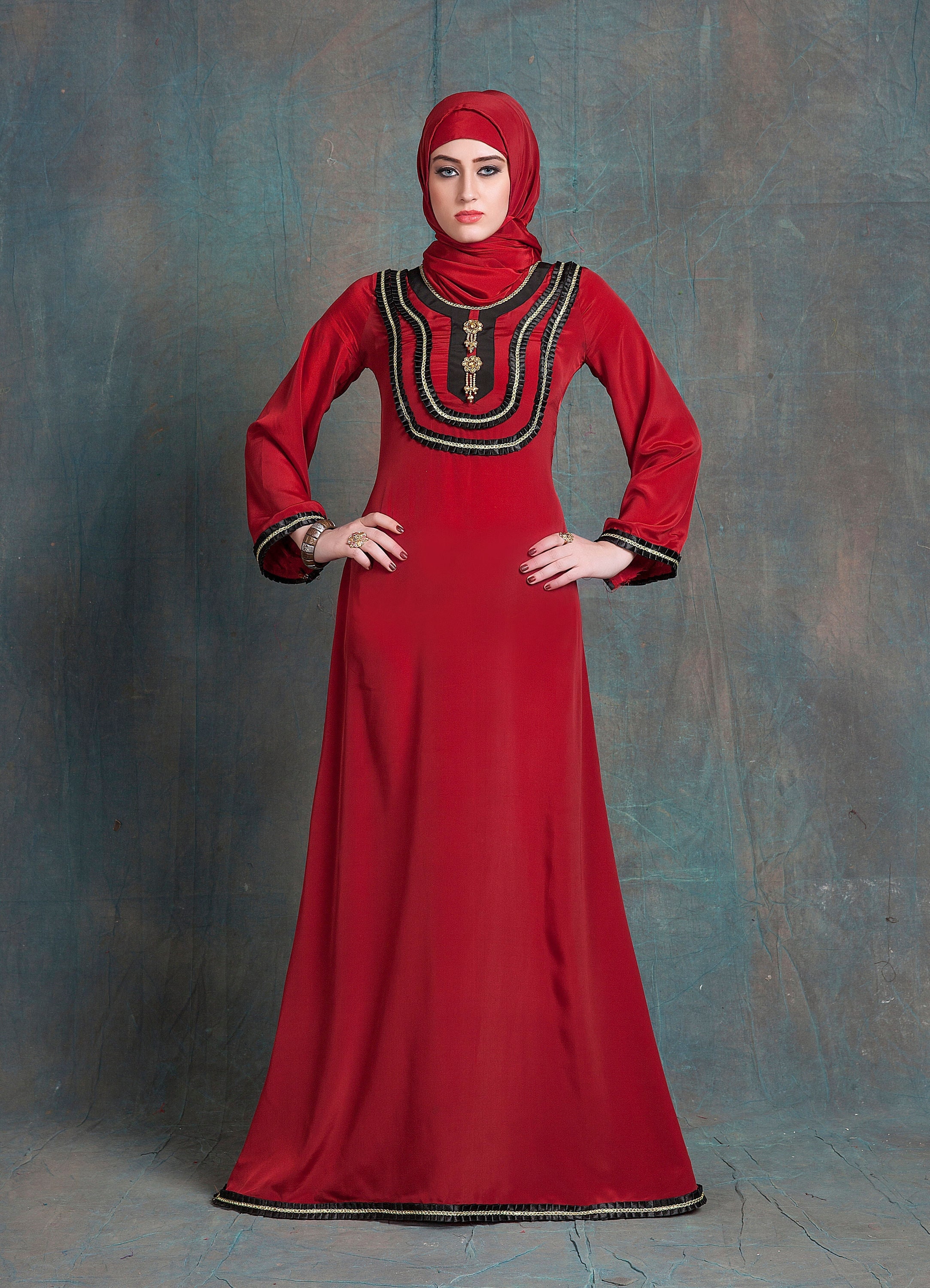 Maroon Color Designer Arabic Dubai 