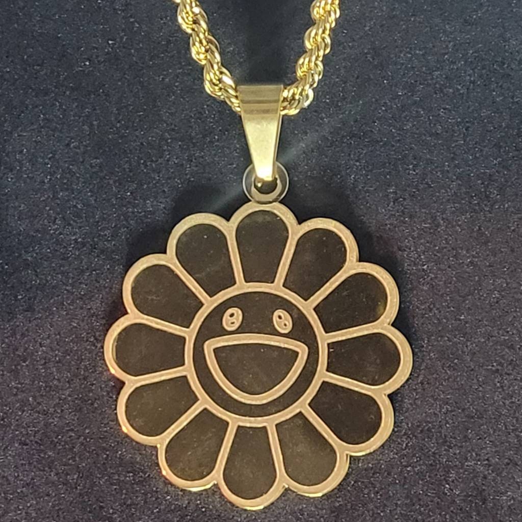 Loverboy Drake Travis Smiley Face Bead Necklace Chain Rare Custom Made