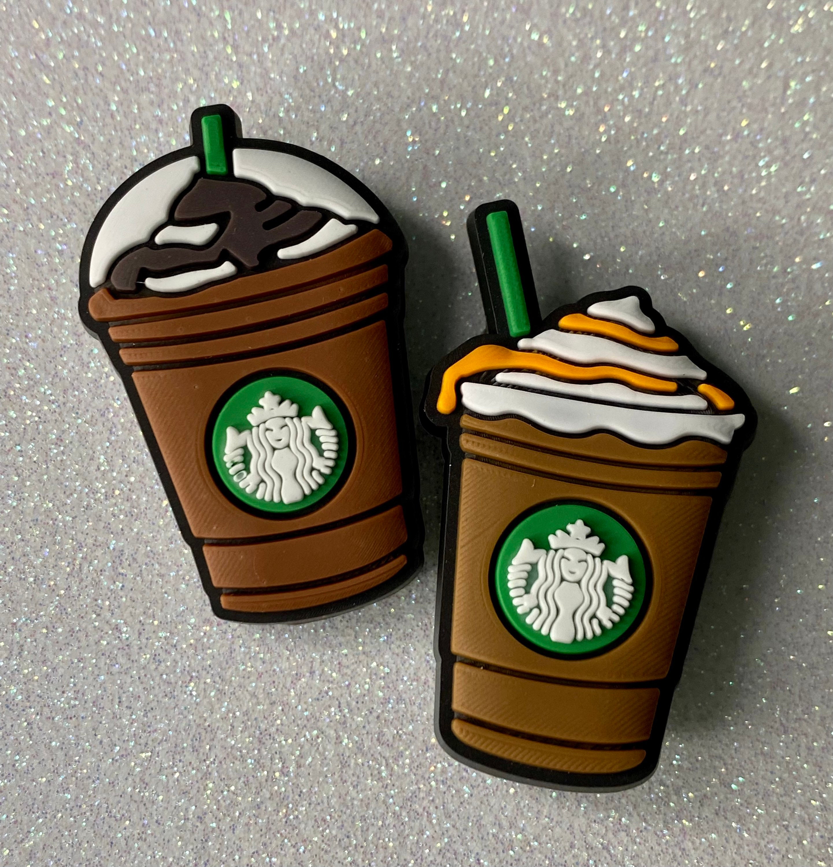 Starbucks Caramel Frappacino Croc Charm – K Tex Charms