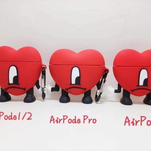 Un verano sin ti AirPod case, bad bunny AirPod case, AirPod 1,2, AirPod pro, best seller, heart AirPod case, latino merch image 2
