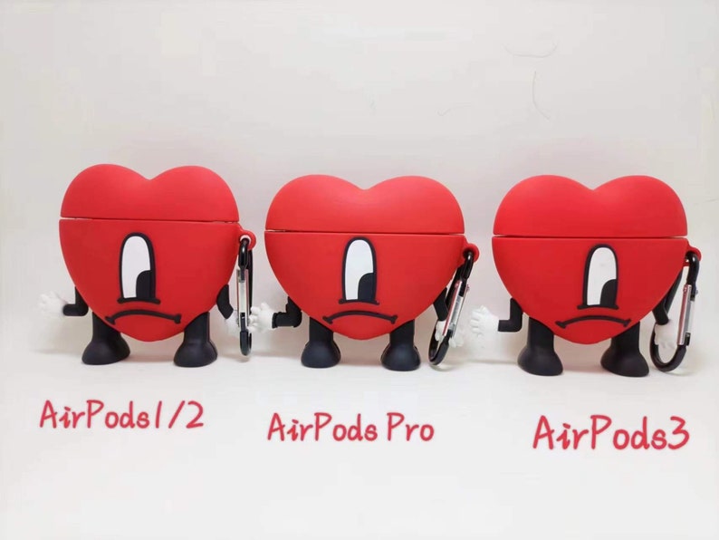 Un verano sin ti AirPod case, bad bunny AirPod case, AirPod 1,2, AirPod pro, best seller, heart AirPod case, latino merch image 2