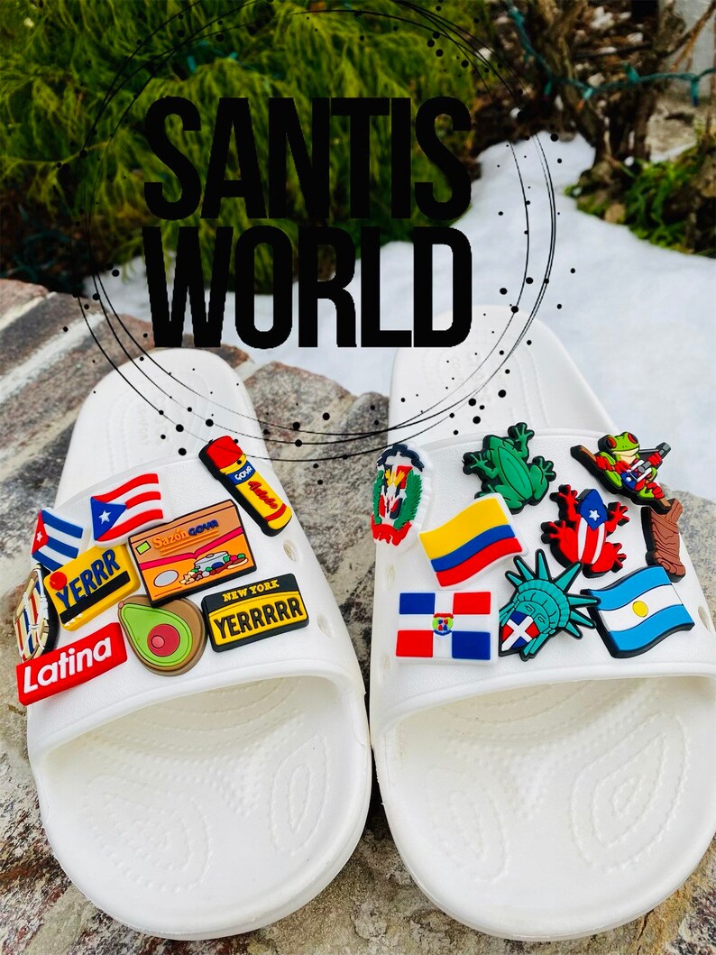Latino Dominican Cuban Puerto Rican Shoe Charms Puerto Etsy