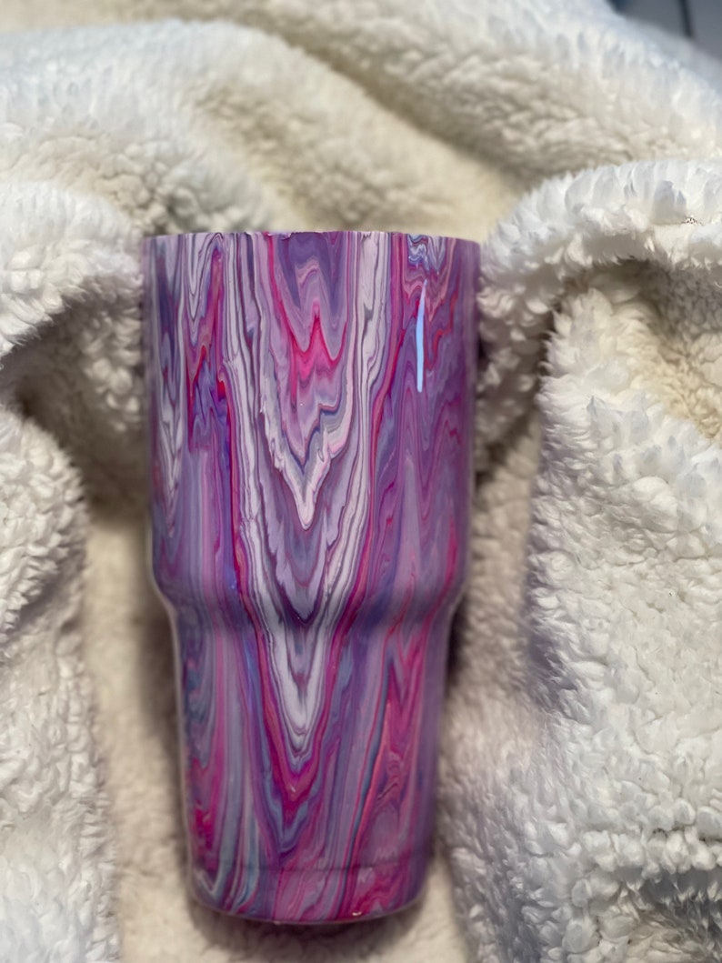 Custom Alcohol Ink Epoxy Tumbler Etsy