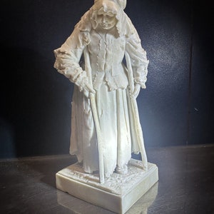 Biscuit Porcelain, Rare Porcelain Figurine, Collectible Miniature, Richard Eckert, 19th Century Porcelain, Volkstedt Triebner, Unique Figure