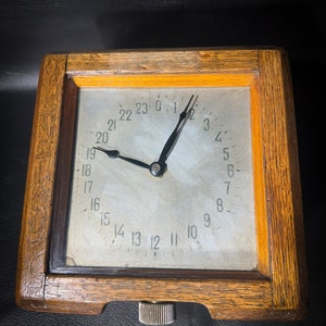 U-Boat Wall Clock, 24H USSR Russian NAVY Submarine Clock, Polar Station Clock, WW2 Era Maritime, 1940s Nautical Clock, Naval History Clock