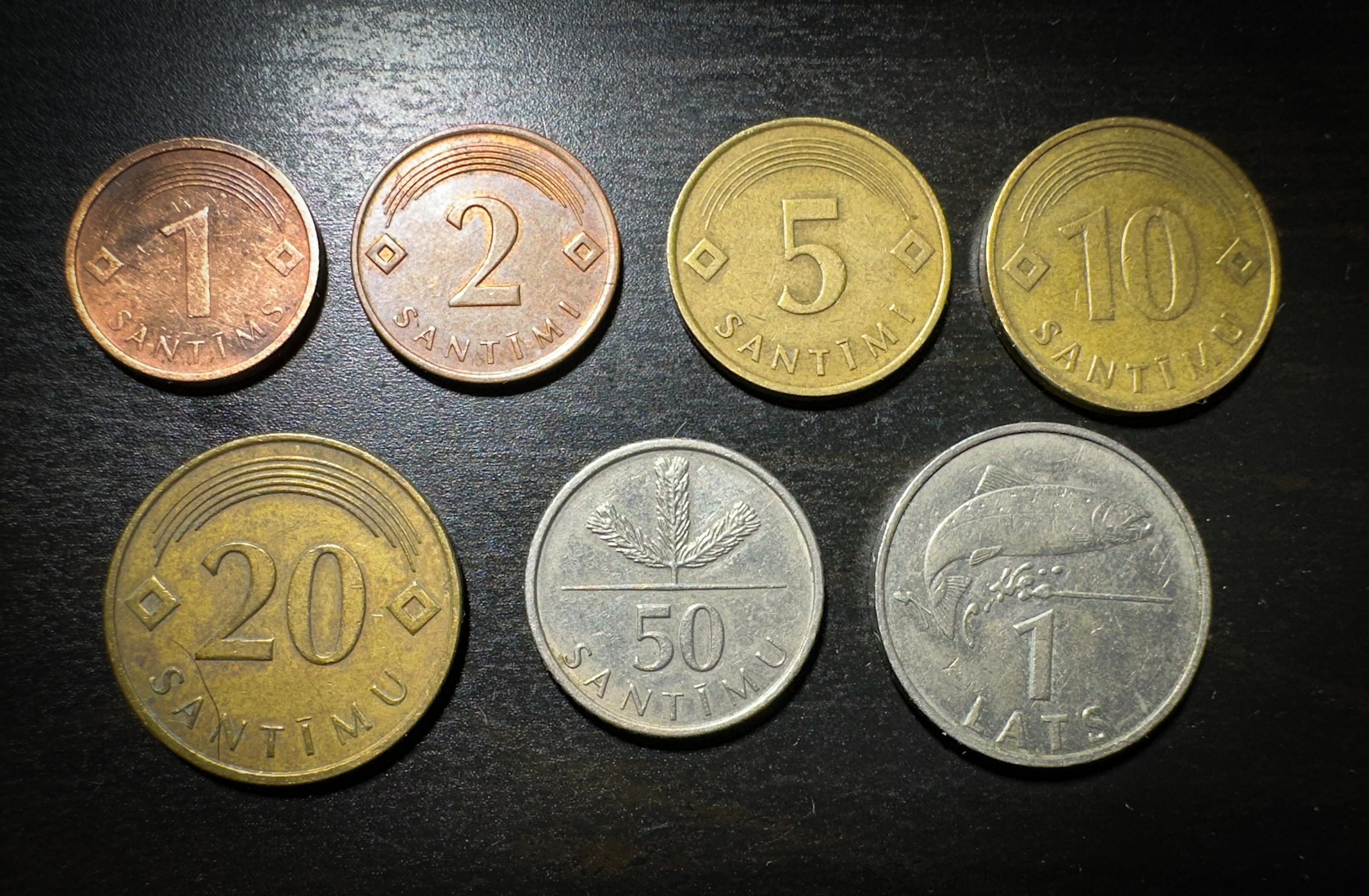 ラトビア・サンティム、ラトビアの通貨、ラトビアの硬貨、7枚セット、1993年 - 2014年、貨幣コレクション、コイン収集品 - Etsy 日本