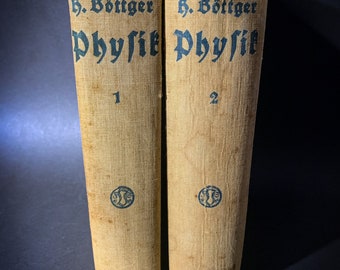 Stara książka naukowa, Das Buch der Natur, wykład z fizyki, historia optyki, stara chemia, odkrycie elektryczne, książka mechaniczna,
