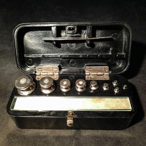 USSR Pharmaceutical Scales Set | Vintage Apothecary Balance | Vintage USSR Laboratory Tools | Precision Weighing Scale | Chemist Scale with