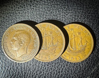 1944 6ペンス ジョージ 第二次世界大戦 英国 銀貨 世界貨幣