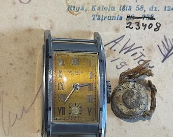 KENISUR Prima Art Deco Wristwatch, Swiss 1930s Rectangular Wristwatch, SUISSE Movement, Swiss Watch History, Watch Collection, Unique Story