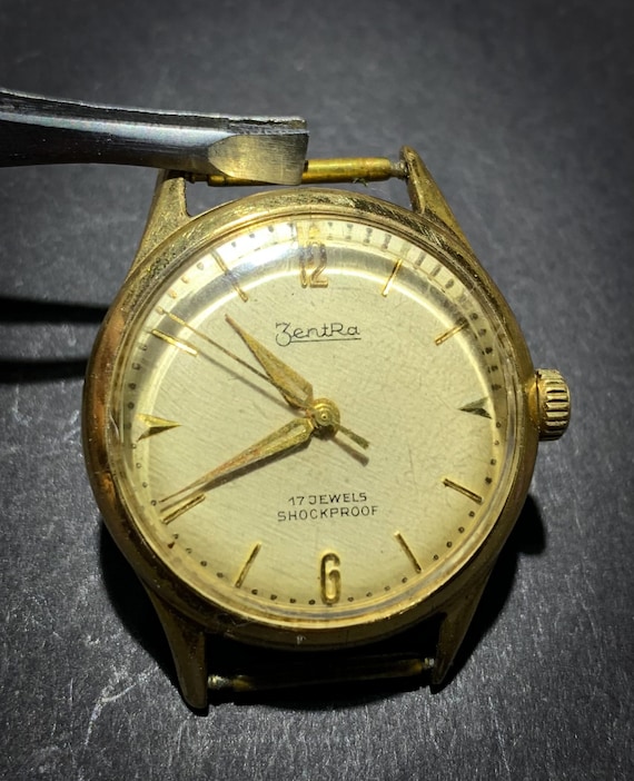 ZentRa Vintage Rare Watch from 1960s Gold Plated Auth… - Gem
