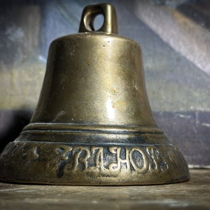 EMPIRE Authentic LARGE  Antique Russian bronze ring bell 19th century. Czarism. Collectible Antique heavy authentic Bell.