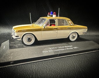 Car Model 1980 Gaz-24 Volga Olympic Game Limited Edition