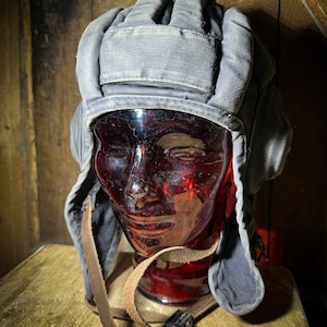 Tankman Helmet, Afghan-Soviet War Conflict, Rare 1980s USSR Tank Cap, Militarily Red Army Tank Helmet, Battlefield Summer Edition